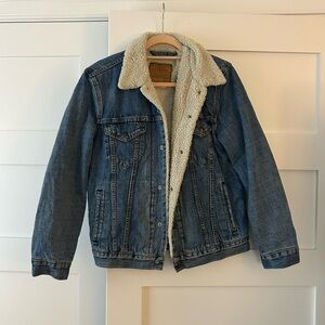 Vintage Levi’s Blue Denim Sherpa Jacket